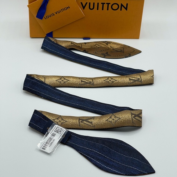 Louis Vuitton 3D Stripes Bandeau Twilly Scarf Wrap - Picture 12 of 16
